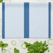 Linge De Cuisine Towel de cuisine rayé bleu foncé clair (Plié)