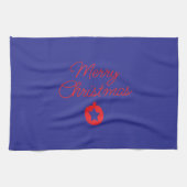 Linge De Cuisine towel with Christmas writing (Horizontal)