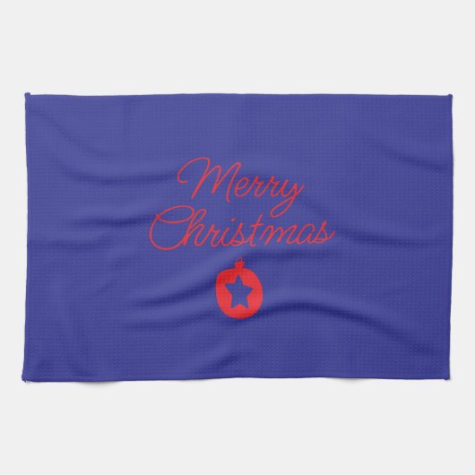 Linge De Cuisine towel with Christmas writing (Horizontal)