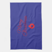 Linge De Cuisine towel with Christmas writing (Vertical)