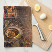 Linge De Cuisine Traceur de la ferme rouge (Quart Plié)