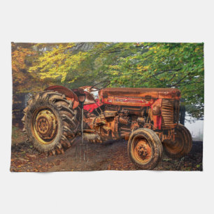 Linge De Cuisine Traceur de la ferme rouge