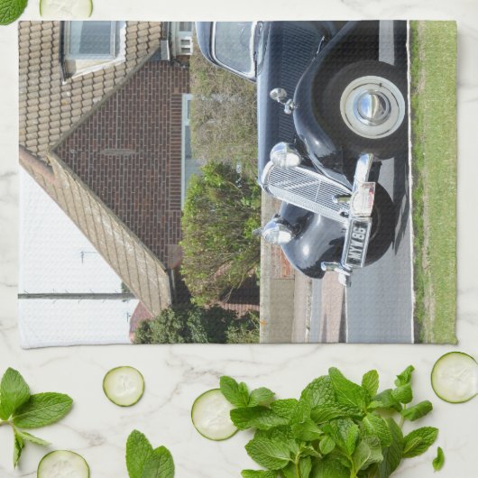 Linge De Cuisine Traction noire Avant de Citroen (Plié)