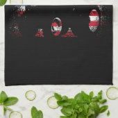 Linge De Cuisine Tractor USA Drapeau design pour Patriotic Farmer (Plié)