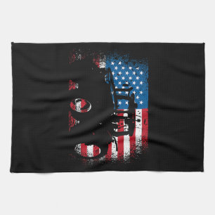 Linge De Cuisine Tractor USA Drapeau design pour Patriotic Farmer