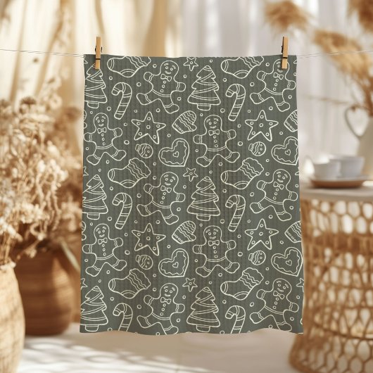 Linge De Cuisine Traditional Vintage Christmas Gingerbread Man