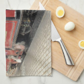 LINGE DE CUISINE TRAIN À VAPEUR (Quart Plié)