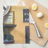 LINGE DE CUISINE TRAIN STATIONS (Quart Plié)