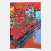 LINGE DE CUISINE TRAIN STATIONS (Vertical)