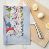 Linge De Cuisine Traîneau de Noël (Quart Plié)