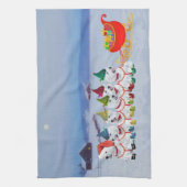 Linge De Cuisine Traîneau de Noël (Vertical)