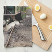 LINGE DE CUISINE TRAINS À VAPEUR (Quart Plié)