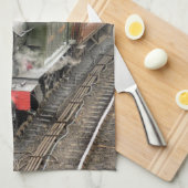 LINGE DE CUISINE TRAINS À VAPEUR (Quart Plié)