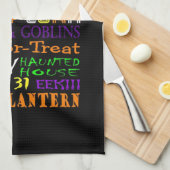 Linge De Cuisine Traitements Et Craintes D'Halloween (Quart Plié)