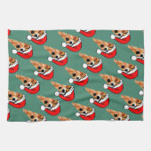 Linge De Cuisine Tranche de Père Noël (Horizontal)