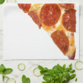 Linge De Cuisine tranche de pizza pepperoni classique de SlipperyJo (Plié)