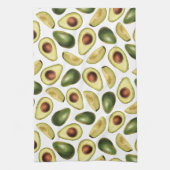 Linge De Cuisine Tranches d'Avocado vert mignonne et d'Avocado (Vertical)