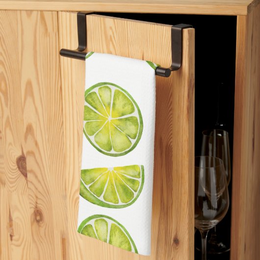 Linge De Cuisine Tranches de chaux (Pliage en tiers)