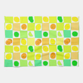 Linge De Cuisine Tranches de fruits d'agrumes citron, lime et orang (Horizontal)