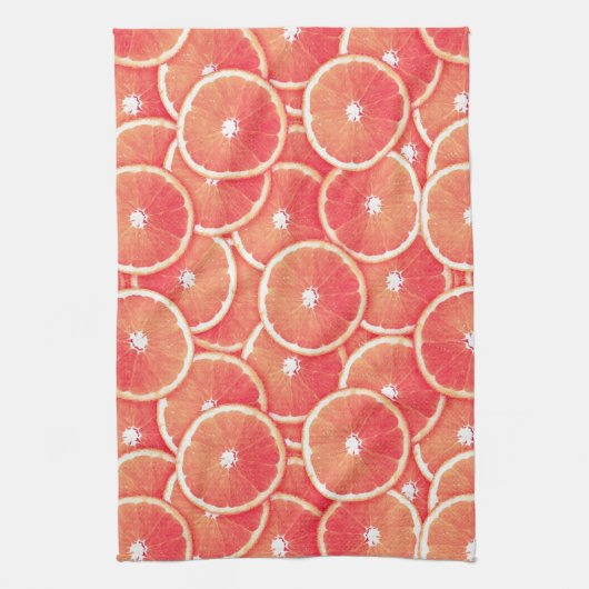 Linge De Cuisine Tranches de pamplemousse rose (Vertical)