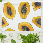 Linge De Cuisine Tranches de Papaya (Plié)