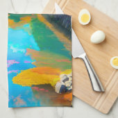 Linge De Cuisine Tranquil Waters: Mt. Fuji's Reflection (Quart Plié)