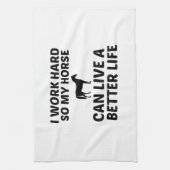 LINGE DE CUISINE TRAVAIL CHEVAL MEILLEURE VIE (Vertical)