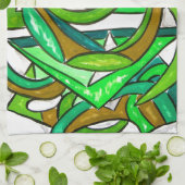 Linge De Cuisine Travail de géométrie - Art Abstrait (Plié)