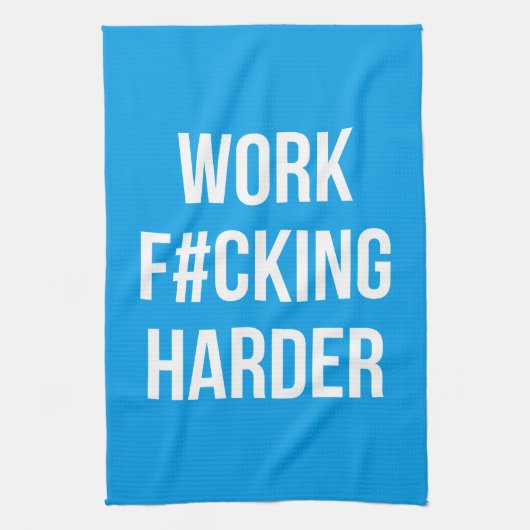 Linge De Cuisine Travail F#cking Harder - Motivation de l'entraînem (Vertical)