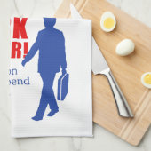 Linge De Cuisine Travailler plus dur. Les millions sur l'aide (Quart Plié)