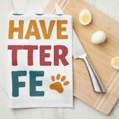 Linge De Cuisine Travailler pour mon chien (Quart Plié)