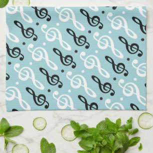 Linge De Cuisine Treble Clef Musique Cadeau Musicien Groupe d'ensei