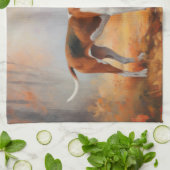 Linge De Cuisine Trekking Walker Coonhound à l'automne Feuilles aut (Plié)