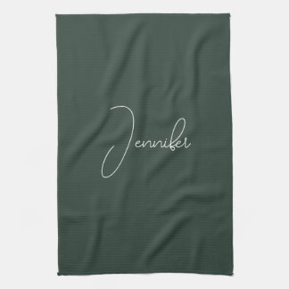 Linge De Cuisine Trendy Celtic Grayish Green Modern Ajouter son pro
