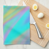 Linge De Cuisine Trendy luxe vert bleu violet faux holographique (Quart Plié)