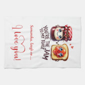 Linge De Cuisine Trendy Valentine Funny Food Kitchen Towel (Horizontal)