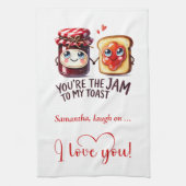 Linge De Cuisine Trendy Valentine Funny Food Kitchen Towel (Vertical)