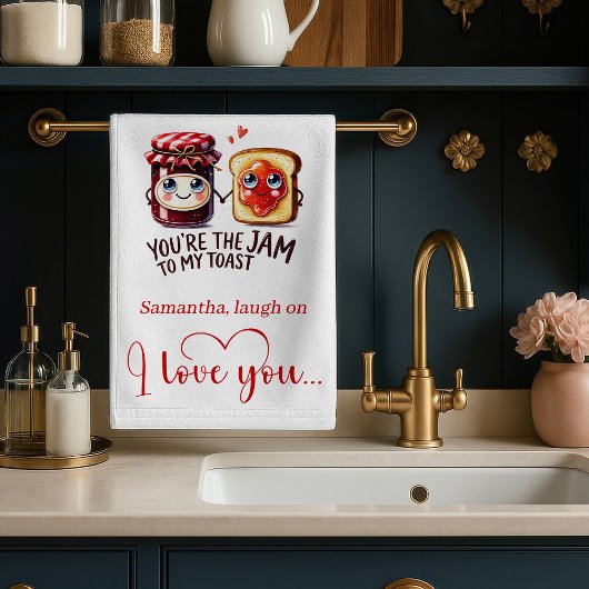 Linge De Cuisine Trendy Valentine Funny Food Kitchen Towel