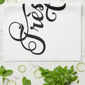 Linge De Cuisine Très chic, art français de mot, conception des (Plié)