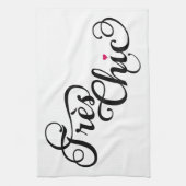 Linge De Cuisine Très chic, art français de mot, conception des (Vertical)