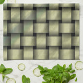 Linge De Cuisine Tresse de panier dorée (Plié)