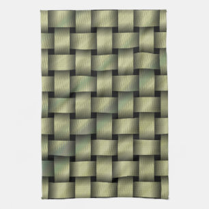 Linge De Cuisine Tresse de panier dorée