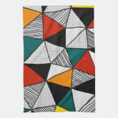 Linge De Cuisine triangles colorés motif géométrique (Vertical)