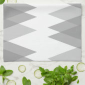 Linge De Cuisine Triangles gris (Plié)