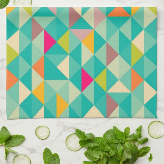 Linge De Cuisine Triangles motif (Plié)