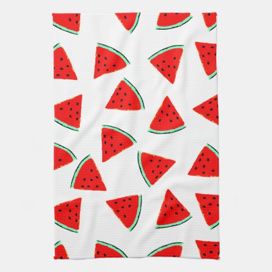 Linge De Cuisine Triangles Motifs de pastèque (Vertical)