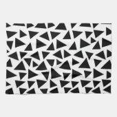 Linge De Cuisine Triangles noirs (Horizontal)