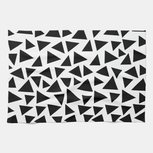 Linge De Cuisine Triangles noirs (Horizontal)