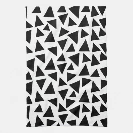 Linge De Cuisine Triangles noirs (Vertical)