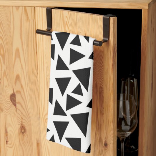 Linge De Cuisine Triangles noirs (Pliage en tiers)